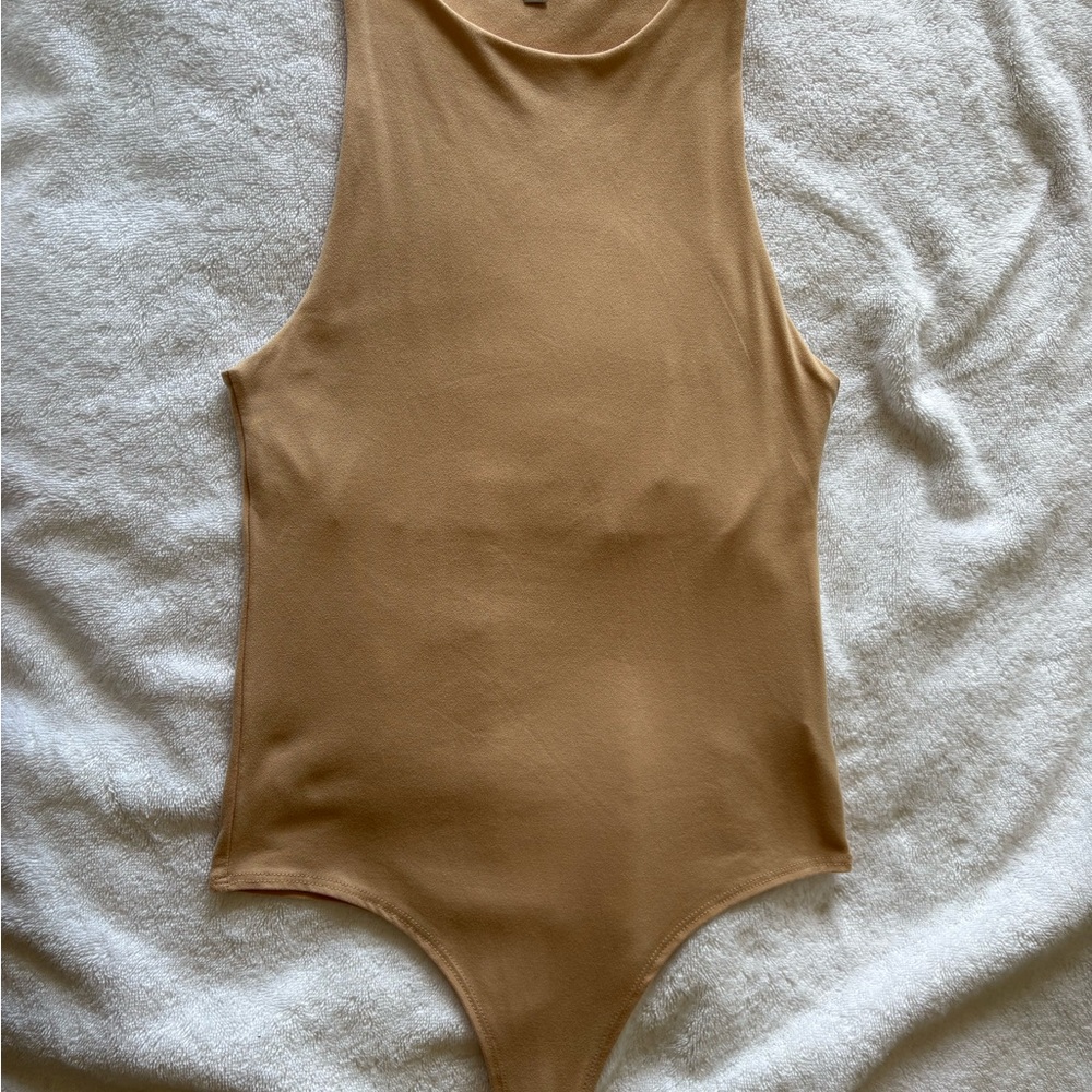 gaze Tan Sleeveless Kids One-Piece Bodysuit